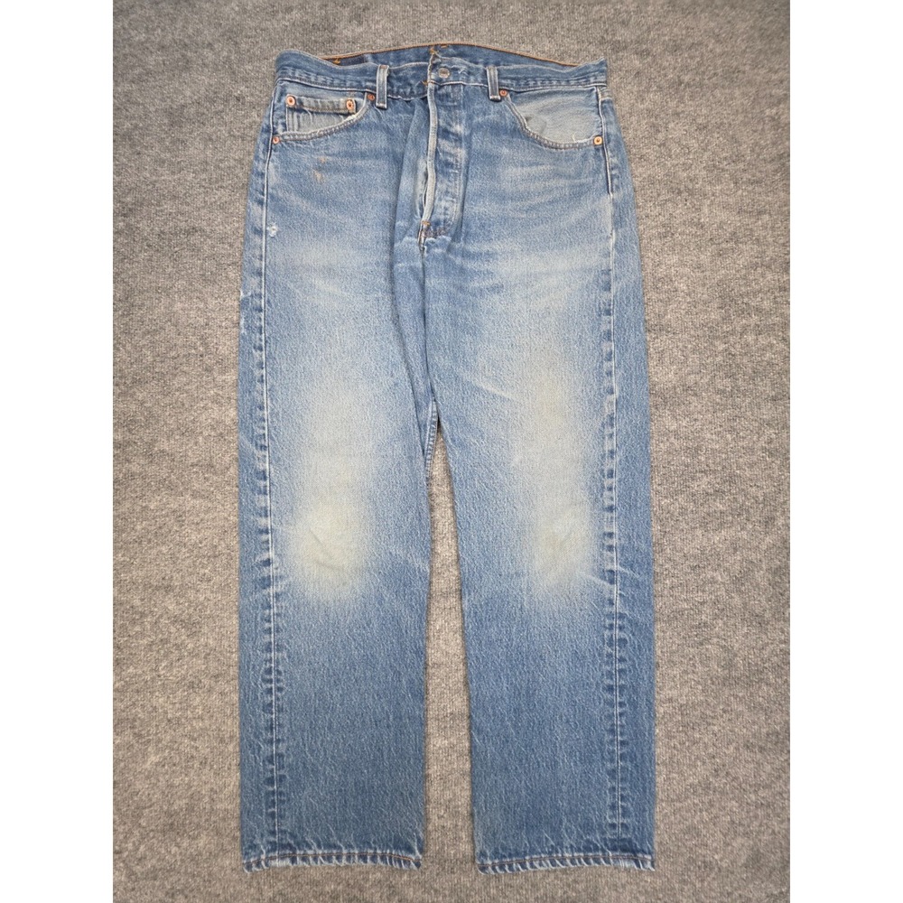 Vintage Levi's 501xx Jeans Men's 36 x 32 (FITS 34x29) Blue Distressed USA